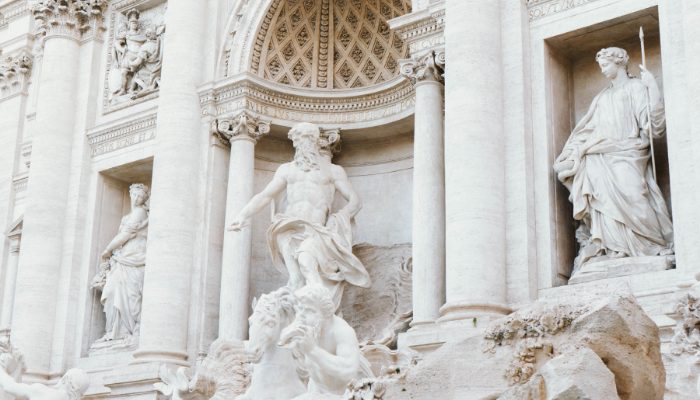 The trevi fountain greek myths