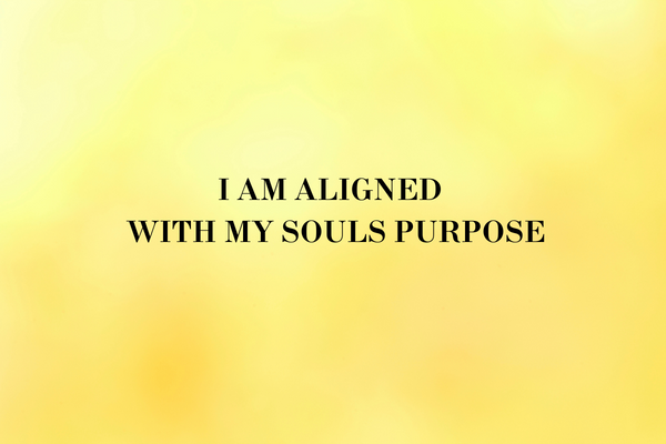 I am aligned with my souls purpose quote