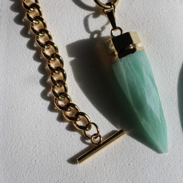 Lovely amazonite chain necklace