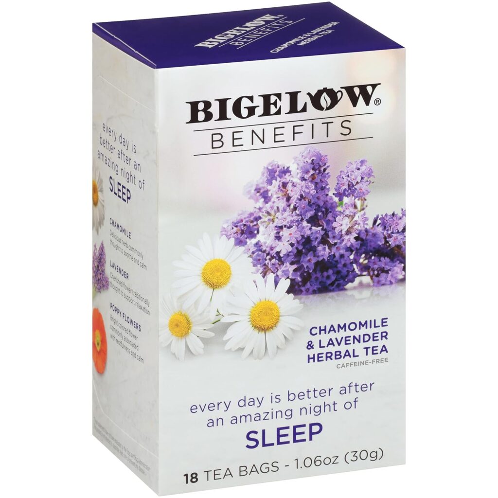 Bigelow benefits sleep chamomile lavender herbal tea