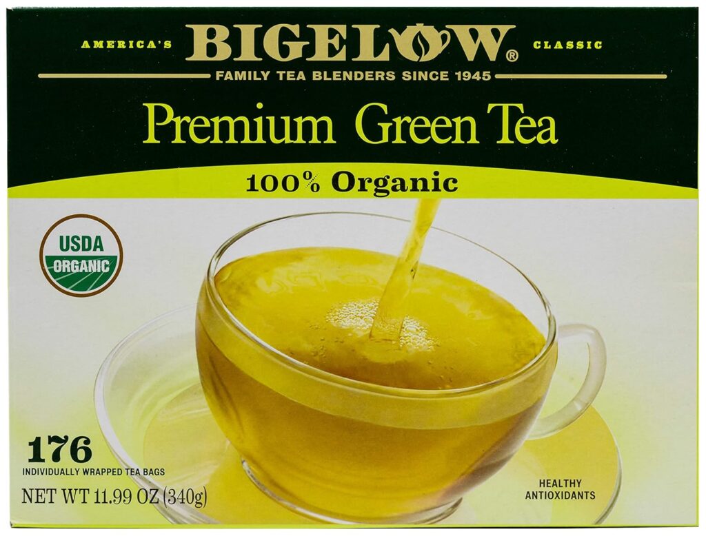Bigelow premium 100 percent organic green tea