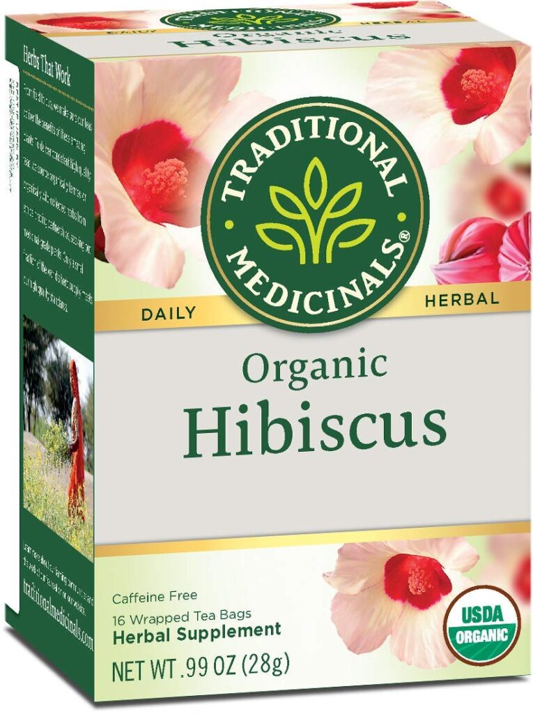 Traditional medicinals organic hibiscus herbal tea