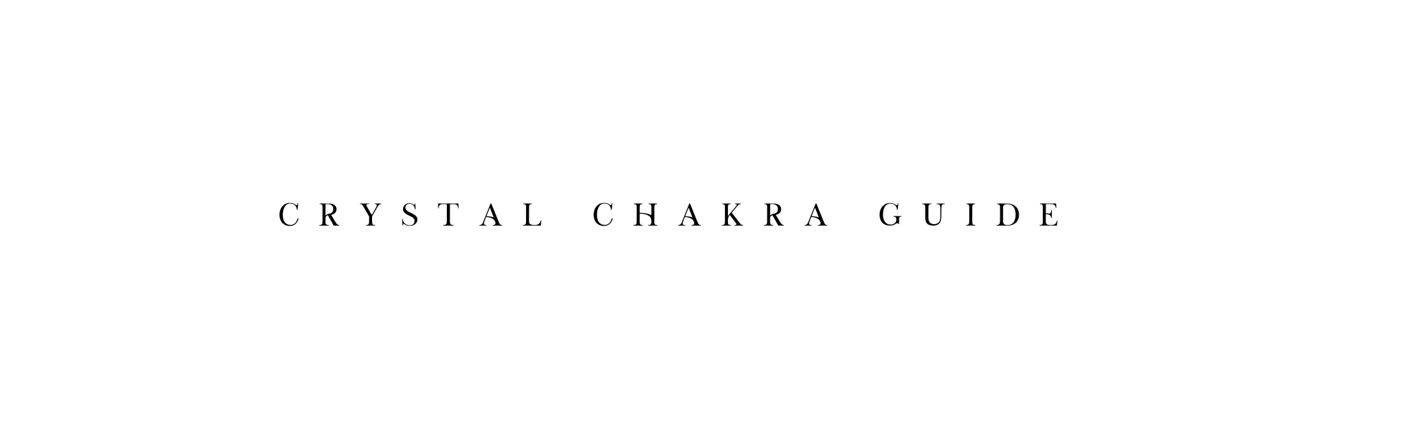 Crystal chakra guide