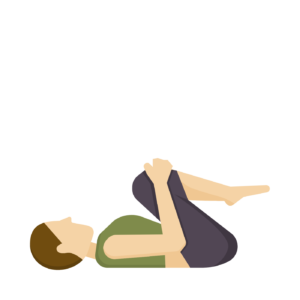 Apanasana knees to chest pose