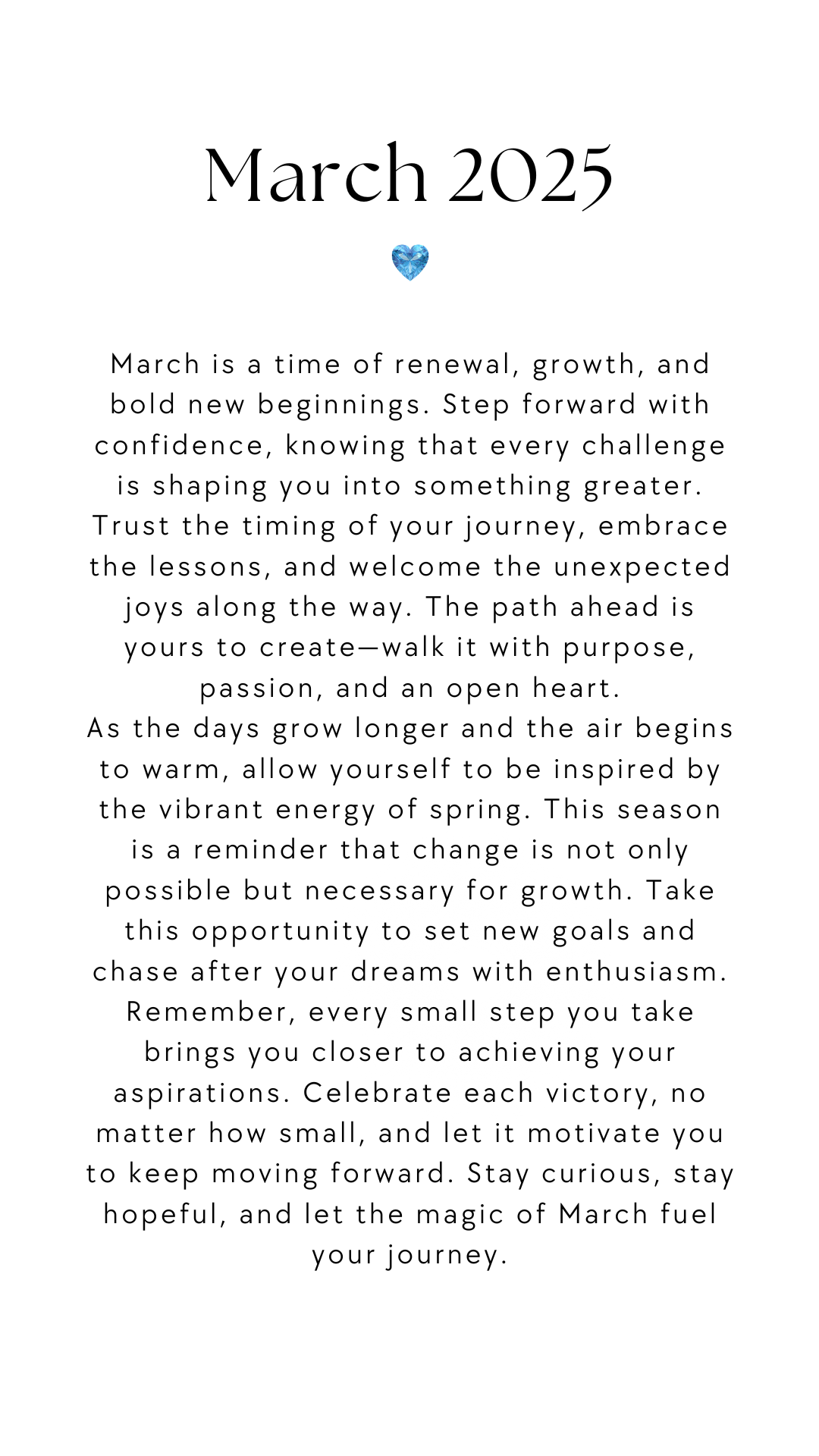 March 2025 Quote