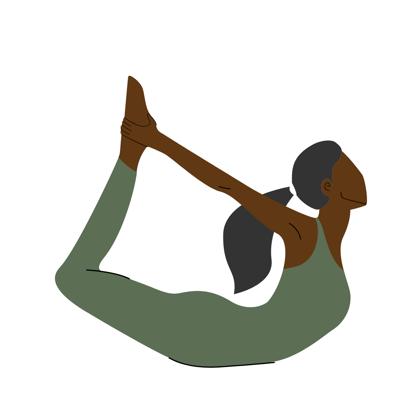 Dhanurasana bow pose