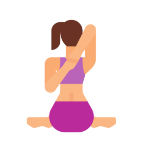 Gomukhasana cow face pose